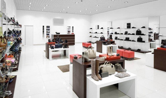 Finished retail store interior build-out